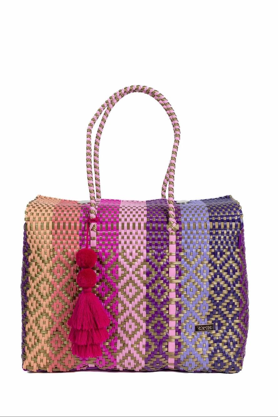 NEW VALEROSA women's portia overnight duffle bag in purple